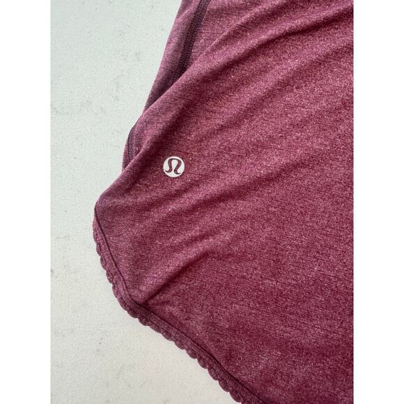 Lululemon Laser Cut Heather Bordeaux Tank Top Size 4 - Picture 4 of 5